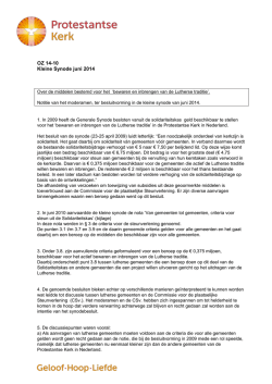 inbrengen van de Lutherse traditie