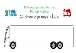Kleurplaat bus - Bibliotheek Heist-op-den-Berg