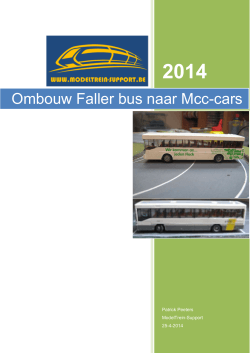 Ombouw Faller bus naar Mcc-cars