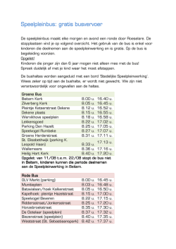 document speelpleinbus - Overzicht websites Roeselare