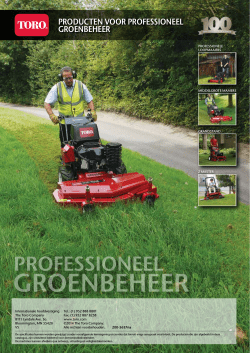 GROENBEHEER - van den Berg machines