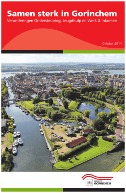 Informatiekrant sociaal domein Gorinchem