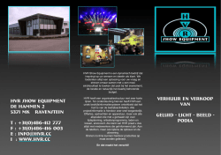 HVR brochure - RegioinBedrijf