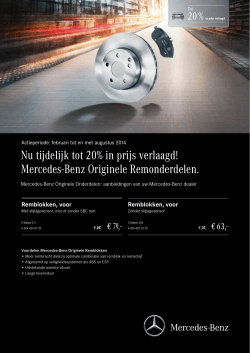 Mercedes-Benz Originele Remonderdelen.