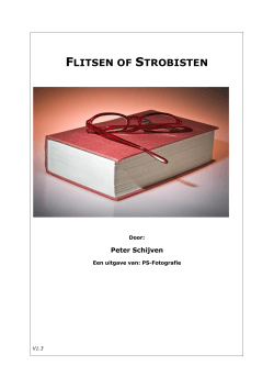 Flitsen of Strobisten - PS