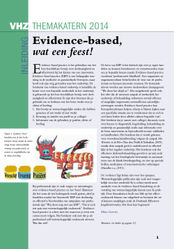 Evidence-based, wat een feest!