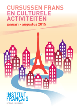 Download (pdf) - Institut Francais - Pays-Bas