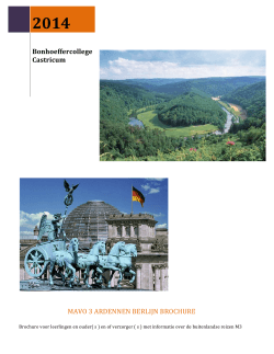 Brochure - Bonhoeffercollege