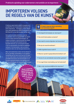 importeren volgens de regels van de kunst