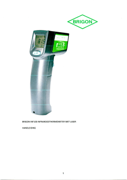 brigon inf100 infraroodthermometer met laser handleiding