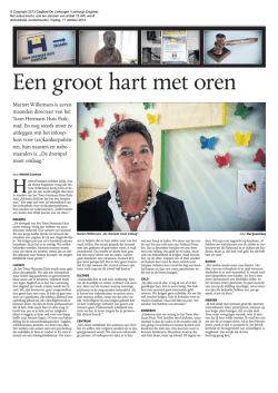Lees hier het interview - Toon Hermans Huis Parkstad