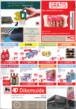 GRATIS - AD Delhaize Diksmuide
