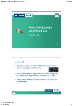 Projectlab Bachelor Elektronica-ICT