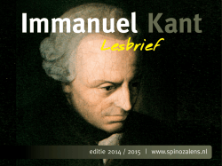 editie 2014 / 2015 | www.spinozalens.nl