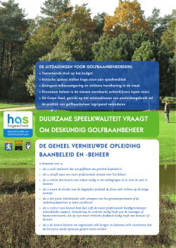 Informatie Opleiding