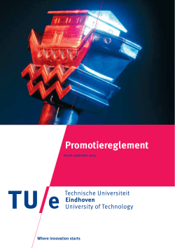 Promotiereglement - Technische Universiteit Eindhoven