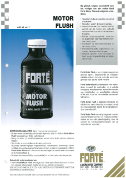 MOTOR FLUSH - DET - Mitsubishi
