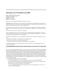 Informatie over PTF-pakket voor IBM i