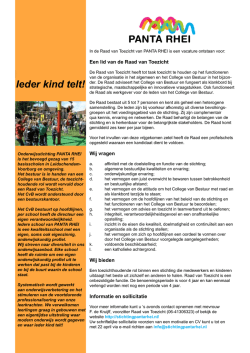 Ieder kind telt! - Stichting Panta Rhei