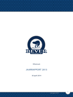 Jaarrapport 2013 - NV Bever Holding