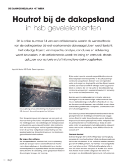 Houtrot bij de dakopstand
