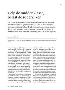 Help de middenklasse, belast de superrijken