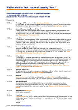 Programma: 10.00 uur Opening en Welkomstwoord door