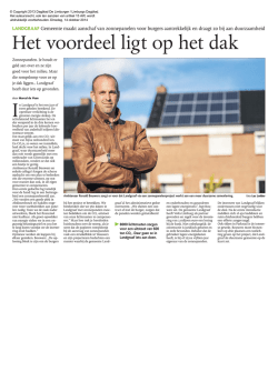 Het voordeel ligt op het dak