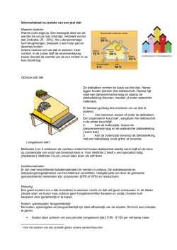Informatieblad na-isolatie plat dak