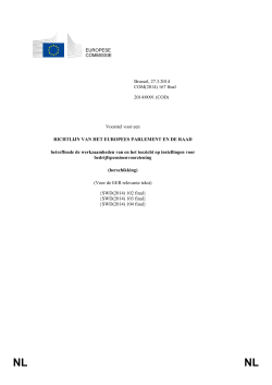 EUROPESE COMMISSIE Brussel, 27.3.2014 COM(2014