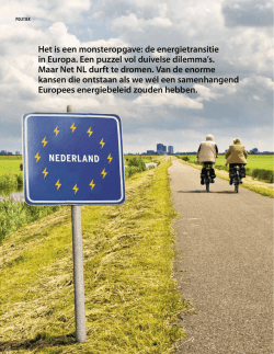Het is een monsteropgave: de energietransitie in Europa. Een