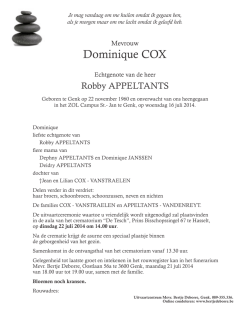 Dominique COX - Bertje deborre