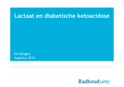 Lactaat en diabetische ketoacidose