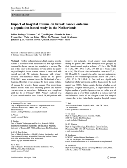 Impact of hospital volume on breast cancer outcome: a