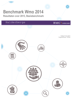 Benchmark Wmo 2014 - Gemeente Halderberge