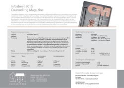 Infosheet 2015 Counselling Magazine
