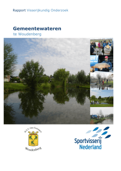 Rapport visserijkundig onderzoek Gemeentewateren Woudenberg
