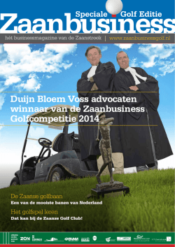 Duijn Bloem Voss advocaten winnaar van de Zaanbusiness