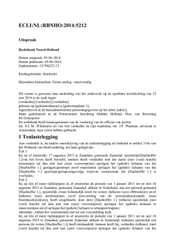 ECLI:NL:RBNHO:2014:5212 1 Tenlastelegging