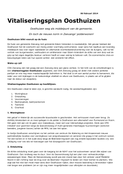 CDA Zeevang Vitaliseringsplan Oosthuizen 06-02-2014