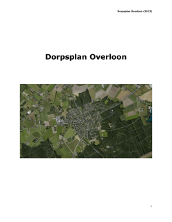 Dorpsplan Overloon - Wonen Vierlingsbeek