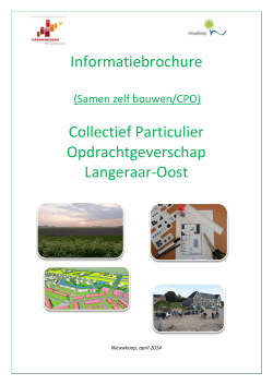 Informatiebrochure CPO Langeraar-Oost april 2014