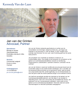 Jan van der Grinten Advocaat, Partner