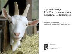 Agri meets design Pilot Duurzaam vermarkten Nederlands