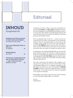 INHOUD Editoriaal