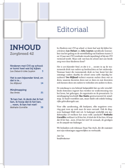 INHOUD Editoriaal