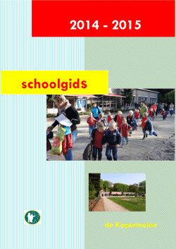 schoolgids - De Kopermolen - Stichting voor Katholiek