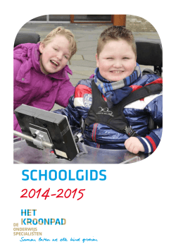 Schoolgids Het Kroonpad 2014-2015