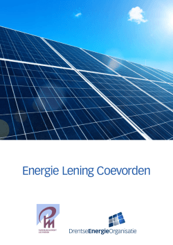 Folder Energie Lening Coevorden