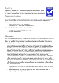 Inleiding: Vragen over de preken: Bijbelstudie: